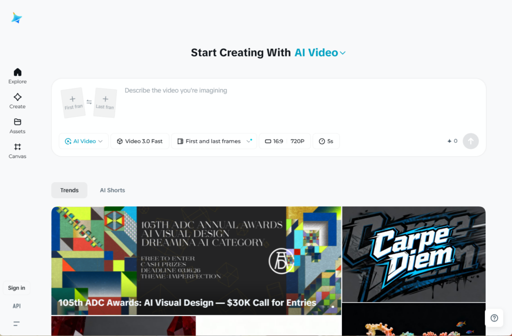 Seedance 2.0 in Dreamina