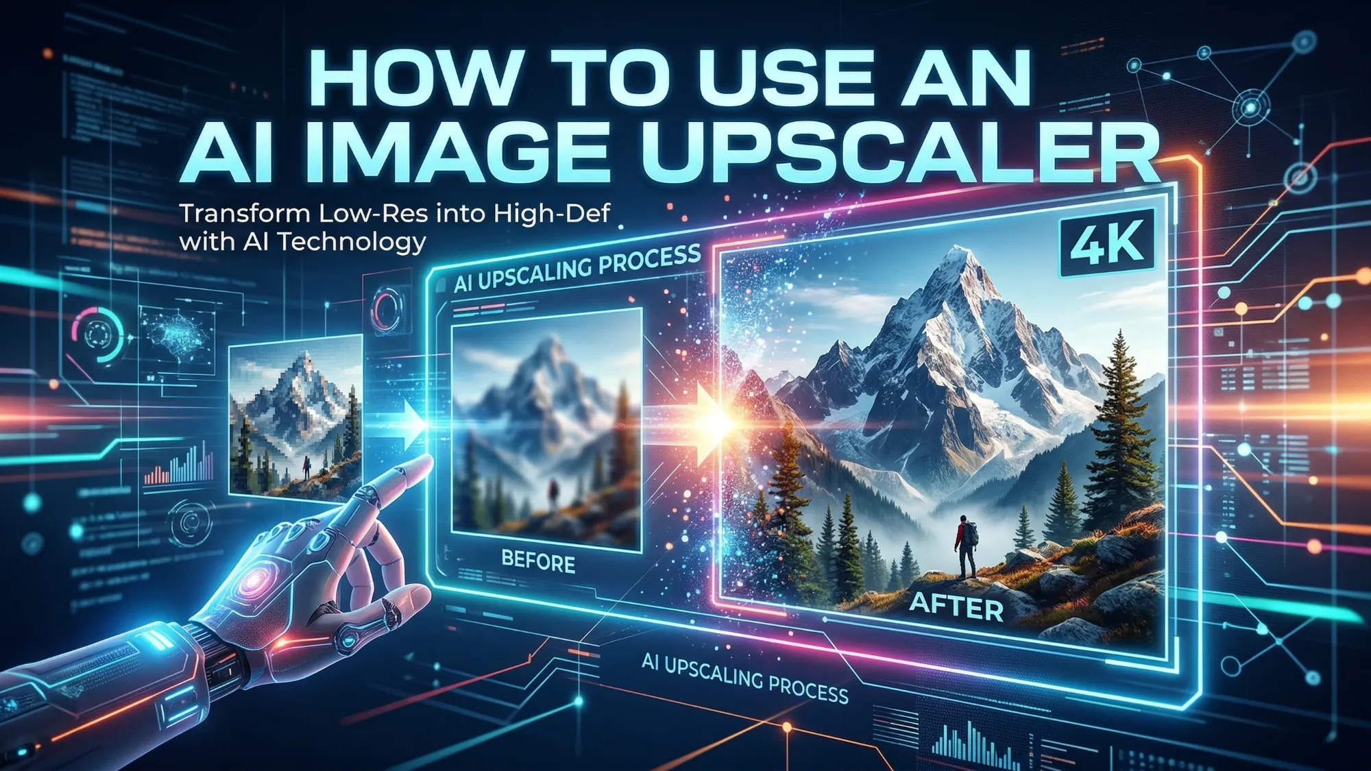 How to Use an AI Image Upscaler – Dzine Upscaler 2.0